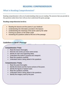 CBSE Class 7 Reading Comprehension PDF