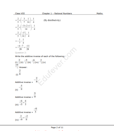CBSE Class 8th Maths NCERT Solutions in PDF