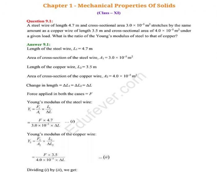 Class 11 Physics Part-II NCERT Solution (Example)