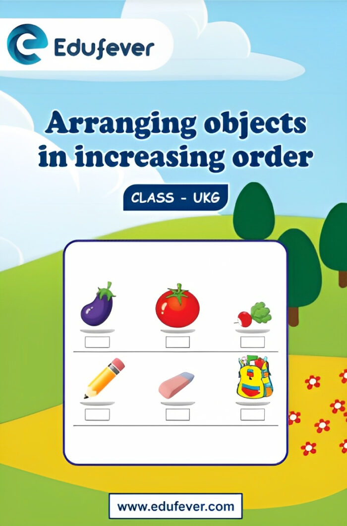 Arranging Objects in Increasing Order UKG Worksheets