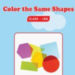 Color the Same Shapes UKG Worksheets