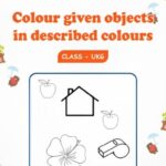 Colour given Objects in Described colours UKG Worksheets