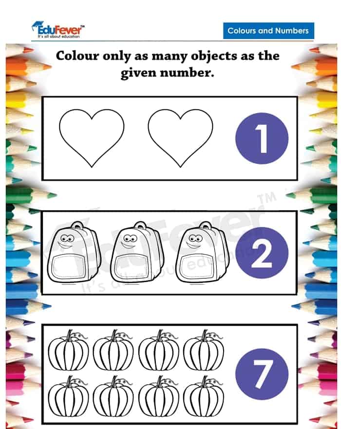 Colours and Numbers Example