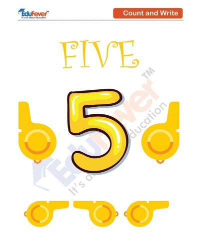 class ukg counting of 5 maths worksheets in pdf for