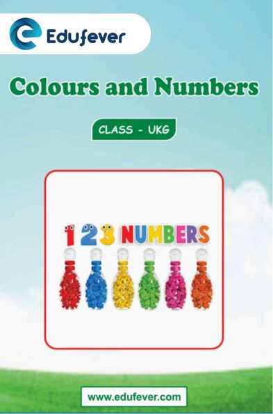 Colours and Numbers UKG Worksheets