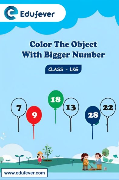 Color The Object With Bigger Number