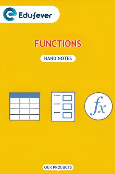 Functions Hand Written Notes