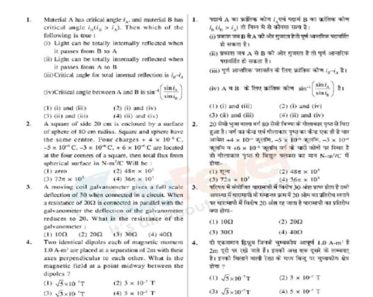 NEET UG Major Test (Sample Paper-3)