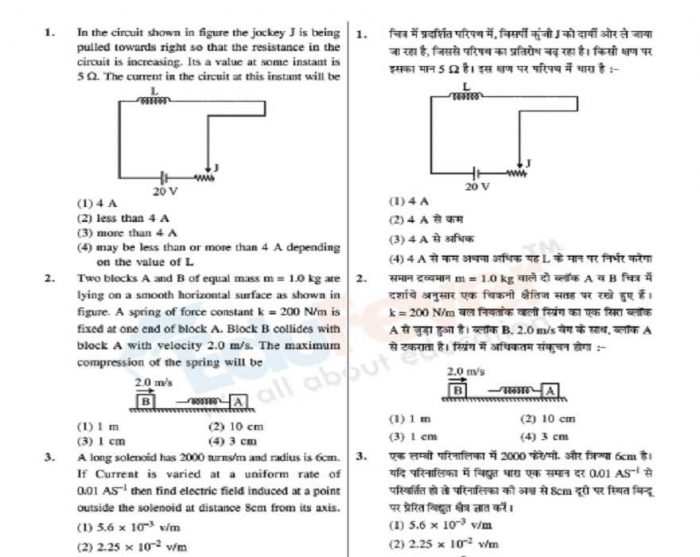NEET UG Minor Test Sample Paper-6 (Example)