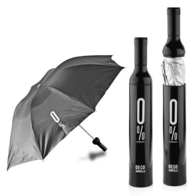 CLOMANA® Foldable Water Bottle Shape Umbrella with Plastic Case (Multi Color)