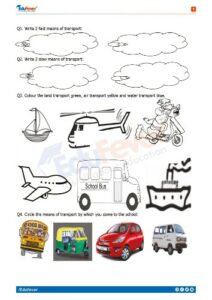 CBSE Class 1 EVS Revision Worksheet In PDF