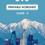 CBSE Class 5 EVS Printable Worksheet