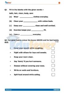 Free Download CBSE Class 2 EVS Practice Worksheet In PDF