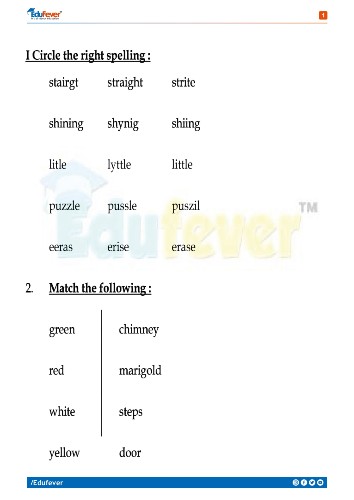 CBSE Class 2 English Worksheets 1