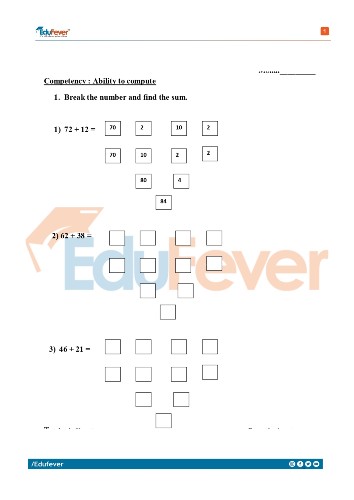 Class 3 Math Printable Worksheet 1