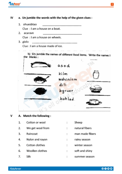 CBSE Class 2 EVS Activity Worksheet in PDF