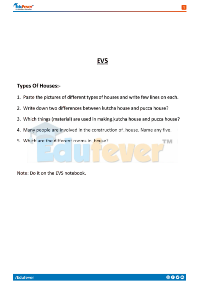CBSE Class 2 EVS Activity Worksheet in PDF