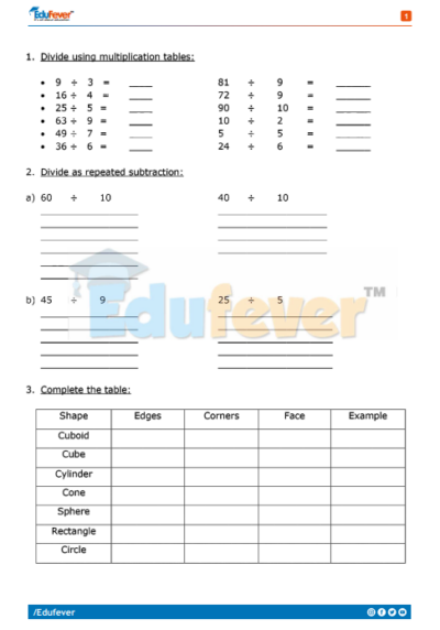 class 2 maths holiday homework