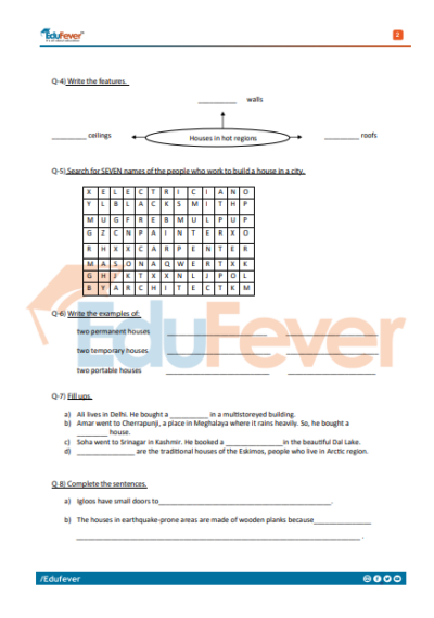 CBSE Class 3 EVS Activity Worksheet in PDF