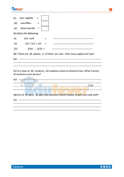 CBSE Class 4 Maths Worksheets In PDF