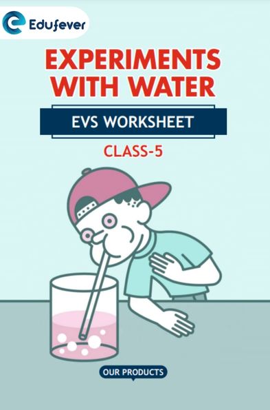 CBSE Class 5 EVS Experiments With Water Worksheet with Solutions