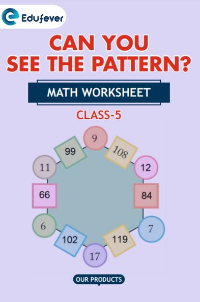 CBSE Class 5 Maths Can You See the Pattern Worksheet with Solutions PDF