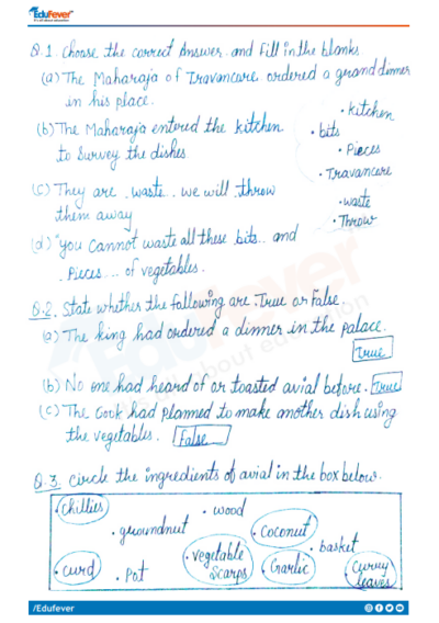 CBSE Class 5 English Wonderful Waste Worksheet with Solutions CBSE Class 5 English Wonderful Waste Worksheet with Solutions