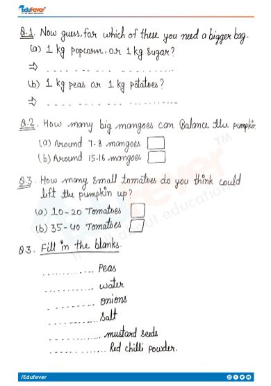 CBSE Class 3 Math Who Is Heavier Worksheet With Solutions