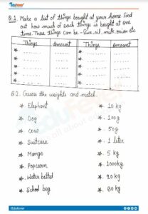 CBSE Class 3 Math Who is Heavier Worksheet with Solutions