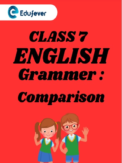 CBSE Class7 English Chapter 5 Comparison Worksheets