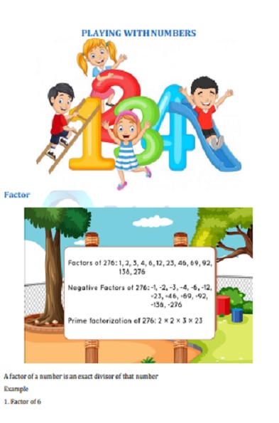 Class 6 Maths Chapter 3 Playing with Numbers Worksheet Example