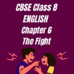 CBSE Class 8 Chapter 6 The Fight Worksheet