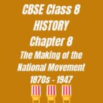 CBSE Class 8 History Chapter 8 Worksheet