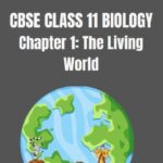 CBSE Class 11 Biology The Living World Notes