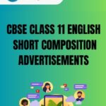 CBSE Class 11 English Advertisements PDF
