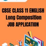 CBSE Class 11 English Job Application PDF