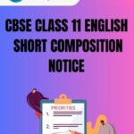 CBSE Class 11 English Notice PDF