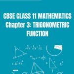 CBSE Class 11 Mathematics Trigonometric Function Solutions