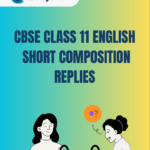 CBSE Class 11 English Replies PDF