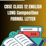 CBSE Class 12 English Formal Letter PDF