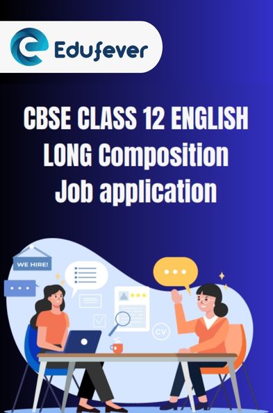 CBSE Class 12 English Job Application PDF