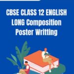 CBSE Class 12 English Poster Writing PDF