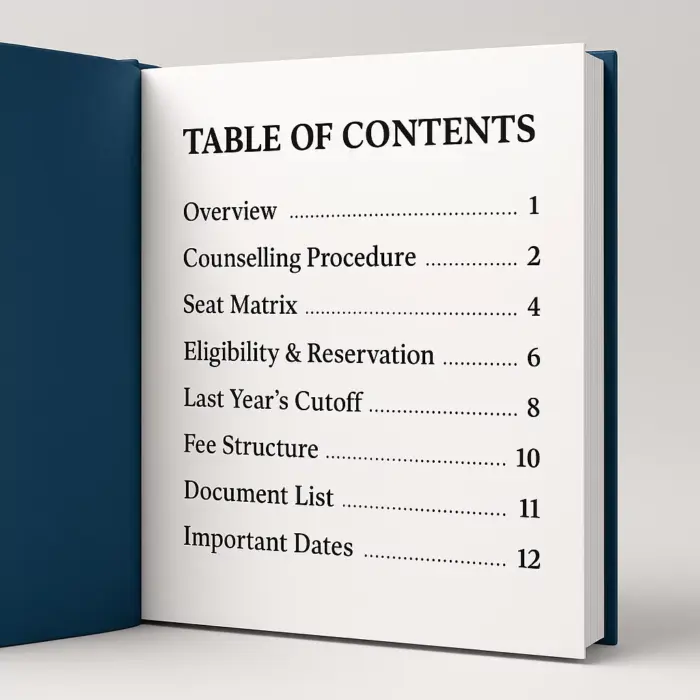 HP NEET UG Counselling eBook Table of Content