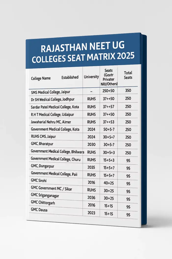 Rajasthan Medical College seats