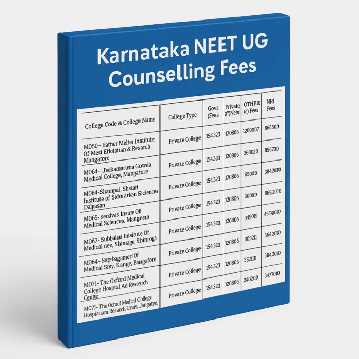 karnataka-neet-ug-counselling-fees