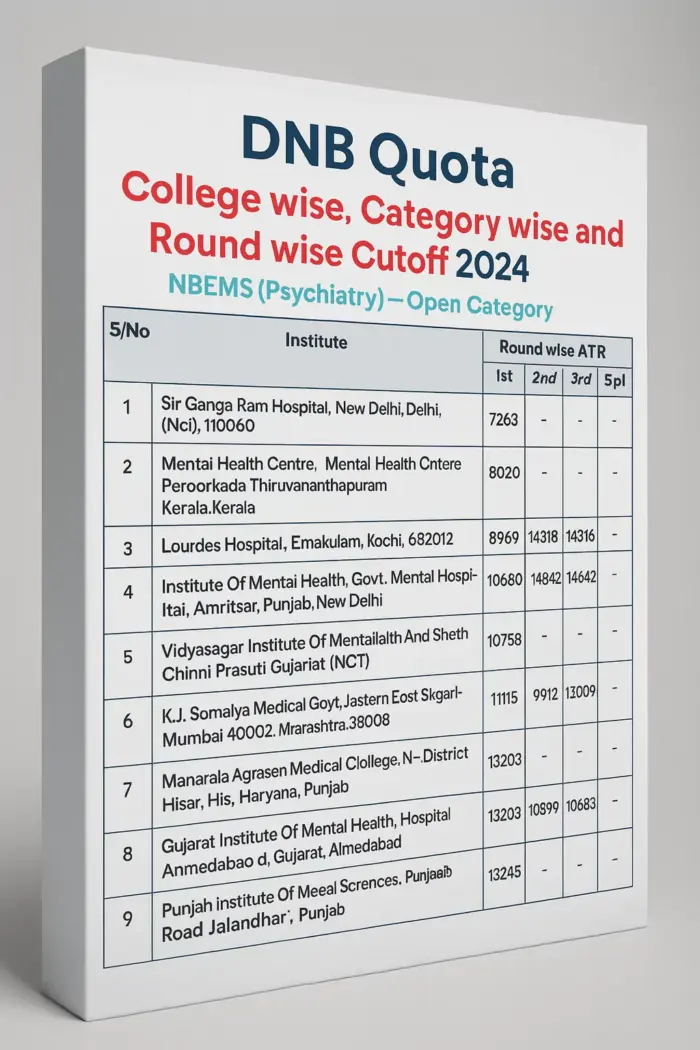 DNB NEET PG Counselling Example